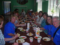 Team members were treated to breakfast, lunch and dinner daily