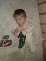 The group brought toys made by members of their congregation.