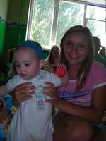Lesya and baby.