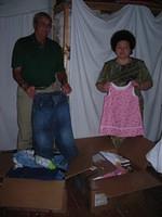 We were thrilled when the shipment came and we were able to leave these wonderful dresses from Lone Oak CoC.