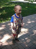 Later we dressed kids in their new jumpers from Lone Oak CoC.
