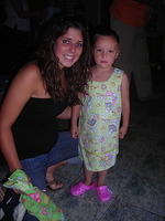 Haley was happy to help this little girl in her new dress. (thanks, Lone Oak Church of Christ)