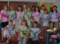 Kristy's class in their shirts.