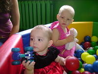 They loves the play room, thanks to a donor.