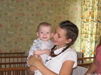 Never enough babies for Haley to hug.
