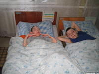These 2 ladies, 19 and 22 are confined to bed.