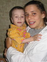 Our little friend from the Artemivsk Baby Home.  His 'disability' seems to be his 'fang' teeth, as he is a sweet child.