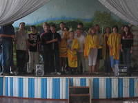 The high school class of Rich and Teresa, perform 3 skits.