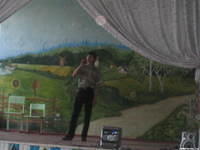 Maxim, our local artist, is also a talented singer.