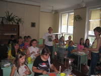 Andrew B. and  Karen of Valdosta, GA present the lesson to their middle school class.