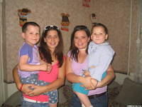 There is always enough time for cuddling with the children.  These 2 sisters, Oksana and Alyona are precious!