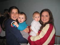 We are thankful that this facility encourages interaction with the children.  Haley and Lydia love it too!