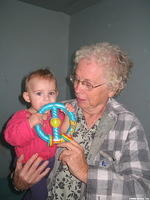 Mae enjoys being, Grandma!