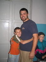 Pasha just loves to hug Dallas!
