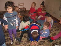 The kids are loving their new toys, thanks to Raa Middle School students.