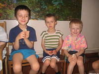 These children are happy with their toys.