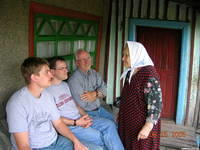 This woman lives in a remote place, and enjoys the company.