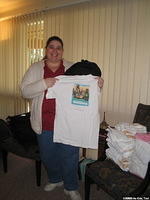I huge 'thanks' to Jenn S. for the great t-'s, backpacks, diapers and pencils! WOW! we appreciate you.