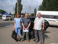 Poletarsky Church of Christ members volunteers prepare to deliver food bags to those in their feeding program.