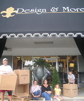Very special thanks to our friends, Felicia and Brandy at Design & More (www.designandmore.com) for the great new shipping b