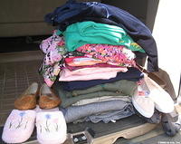 Special thanks to Ouida T. for her donation of wool suits, other clothing, an!d shoes.  Our adults in the feeding program will e