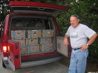 The back of the van was loaded!