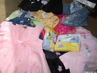 Special thanks to Anne H. for these beautiful new infant and baby clothes! April 2005