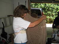 One of the many beautiful shawls that Ellen makes.