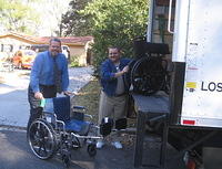 Thanks to Regency Lighting of Orlando for the pick up of the chairs,  Networking with Joni and Friends - Wheels for the World, t