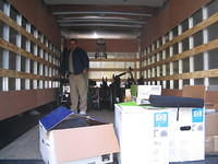 Loading the truck.