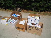 Toothbrushes, paste, deoderant, soap, lotion, shampoo, floss, chapstick and much more!