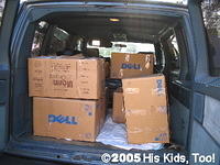 Items were repacked and prepared for shipping.