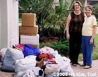 Mary D, of Sarasota, FL and Rena, of MI.  These 2 ladies are great supporters of HK2, and have collected hundreds of pounds of c