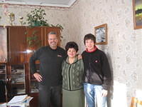 Internat facility director, Rich and Vanya, it was great to see she and the kids!