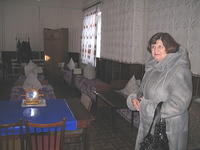 His Kids, Too! board member, Lynn, is shown one of the many sleeping rooms.