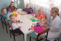 The children are in the play room!