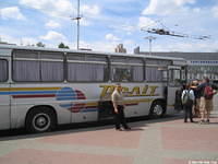 One of the many buses that one can take from the airport directly to the train station, cost 25H, ($4.00).