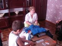 Foster care mom expresses her thanks for the items.
