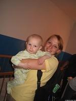 Ashley enjoys holding the babies