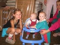 The walker was essential to these kids.