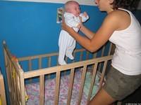 One bed is read for a baby!!
