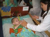 Haley takes her time feeding this child.