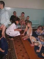 Many of the children needed to be 'hand fed'...