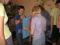 Church members visit Ghorlovka Internot #5 with clothing.