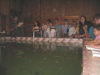 Dallas leads singing prior to Nikka's baptism.