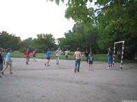 Each night the kids played soccer.