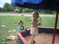 Many enjoyed the sand box.