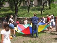Then it was outside for fun and games.