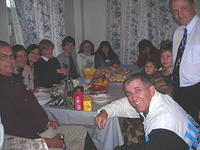 After afternoon worship, we had a fellowship meal.