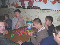 Many were working on art projects or with games.